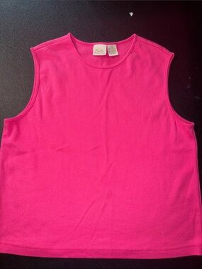Fiorlini international vintage Bright Pink Sleeveless Tank Top Ladies xl